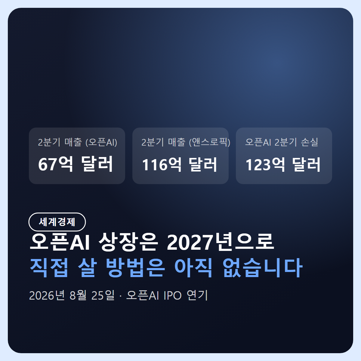 오픈AI 상장 2027년으로 연기: 개인이 지금 살 수 있는 것과 없는 것