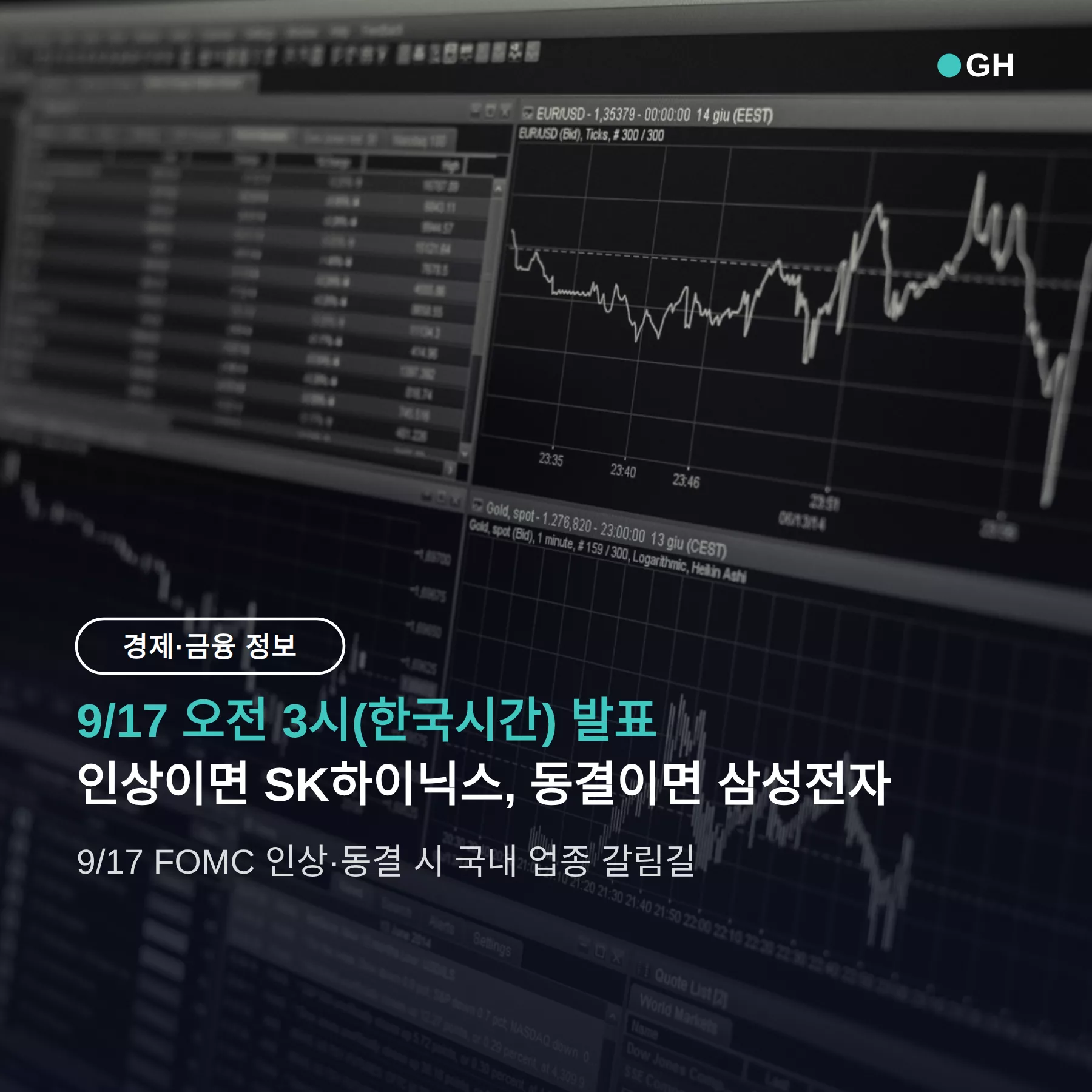 9월 FOMC 인상 동결 국내 업종 — 인상이면 SK하이닉스, 동결이면 삼성전자