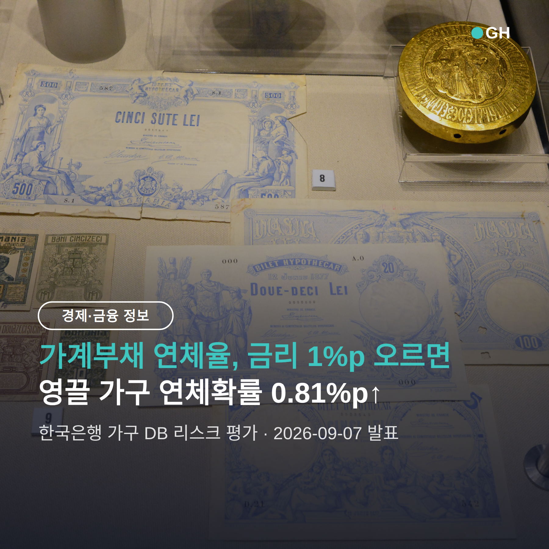가계부채 연체율, 금리 1%p 오르면 고차입 주택취득 가구 연체확률 0.81%p↑