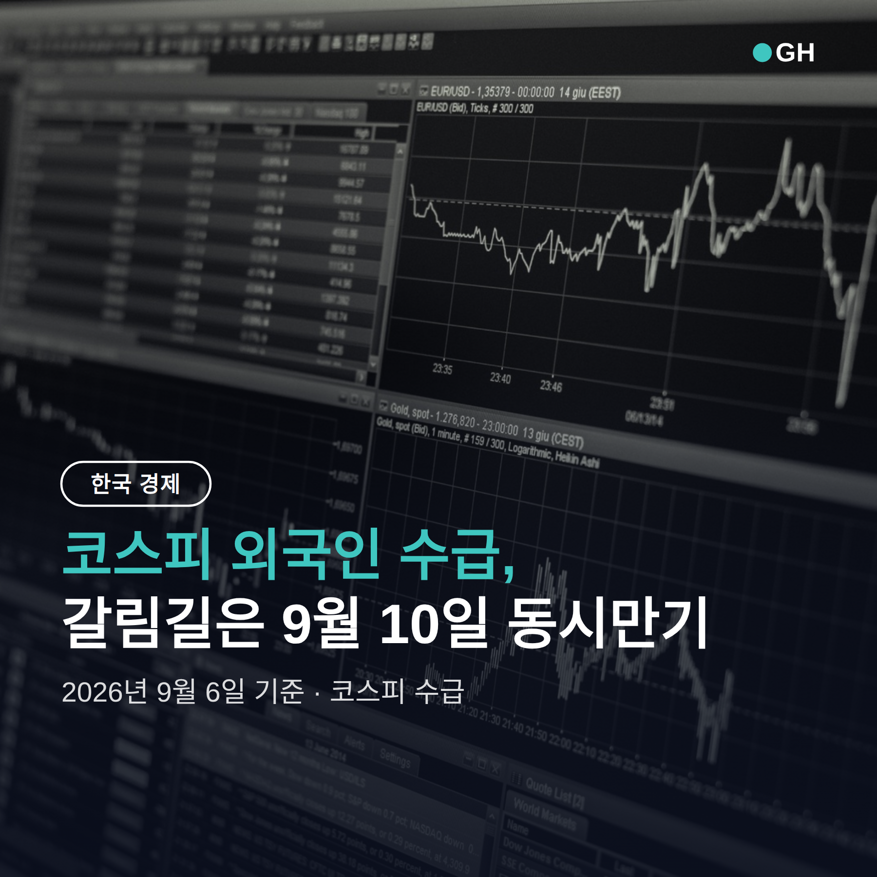 코스피 외국인 수급, 갈림길은 9월 10일 동시만기