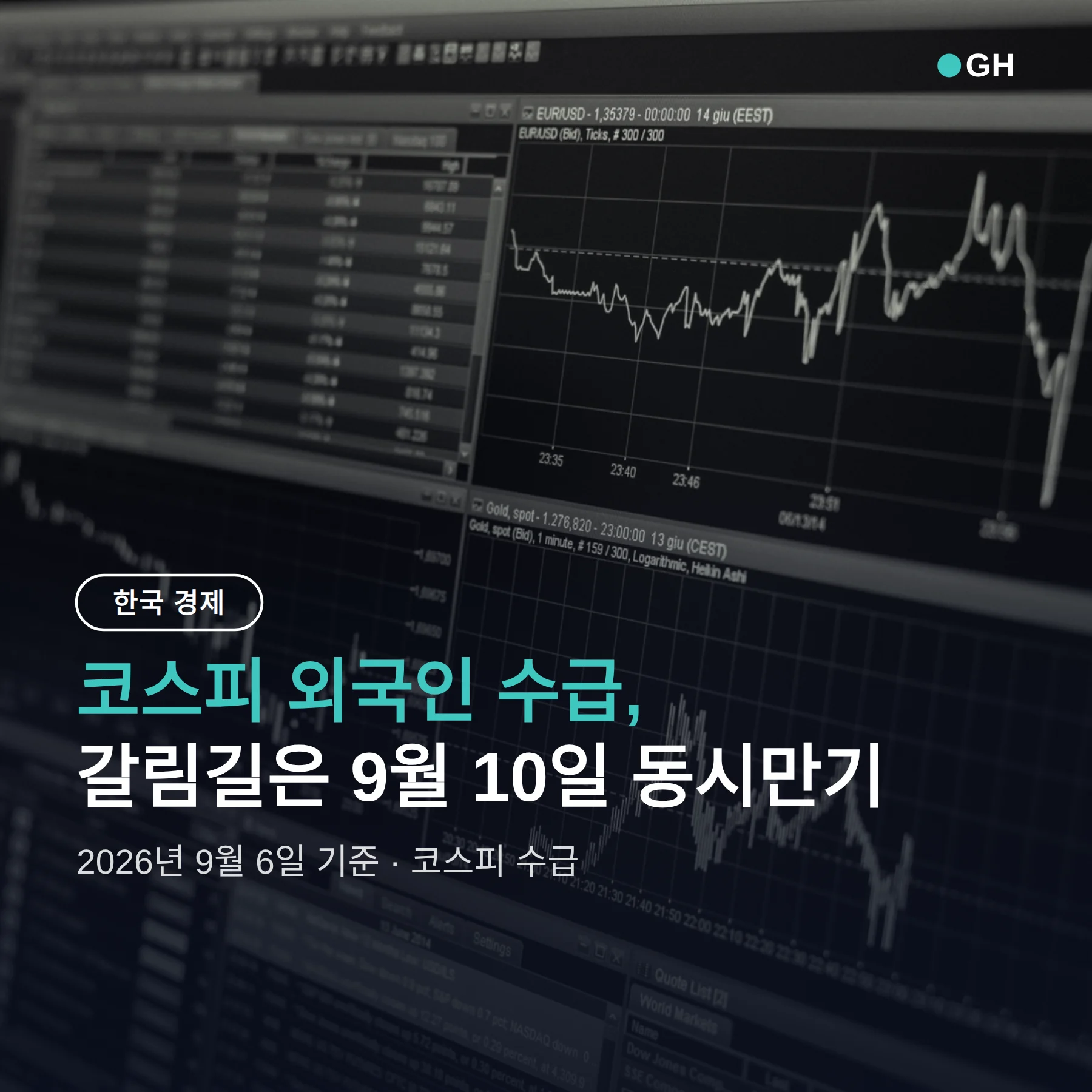 코스피 외국인 수급, 갈림길은 9월 10일 동시만기