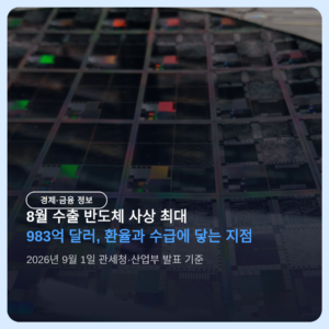 8월 수출 반도체 사상 최대, 환율과 수급에 닿는 지점