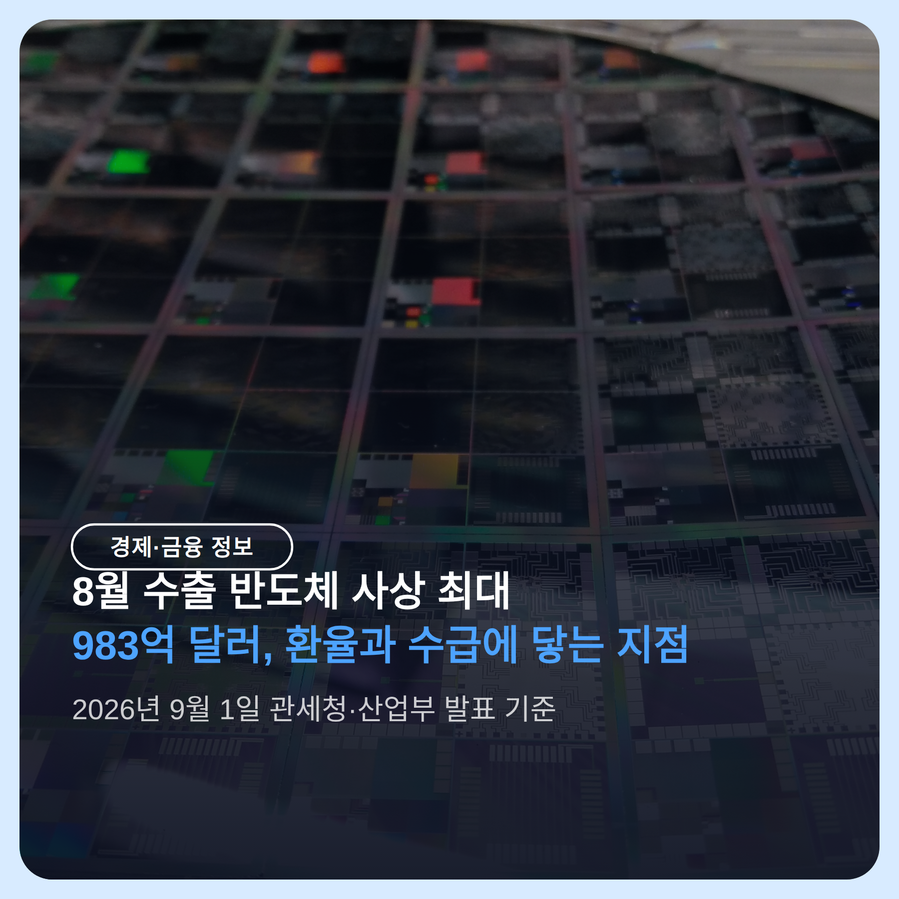 8월 수출 반도체 사상 최대, 환율과 수급에 닿는 지점
