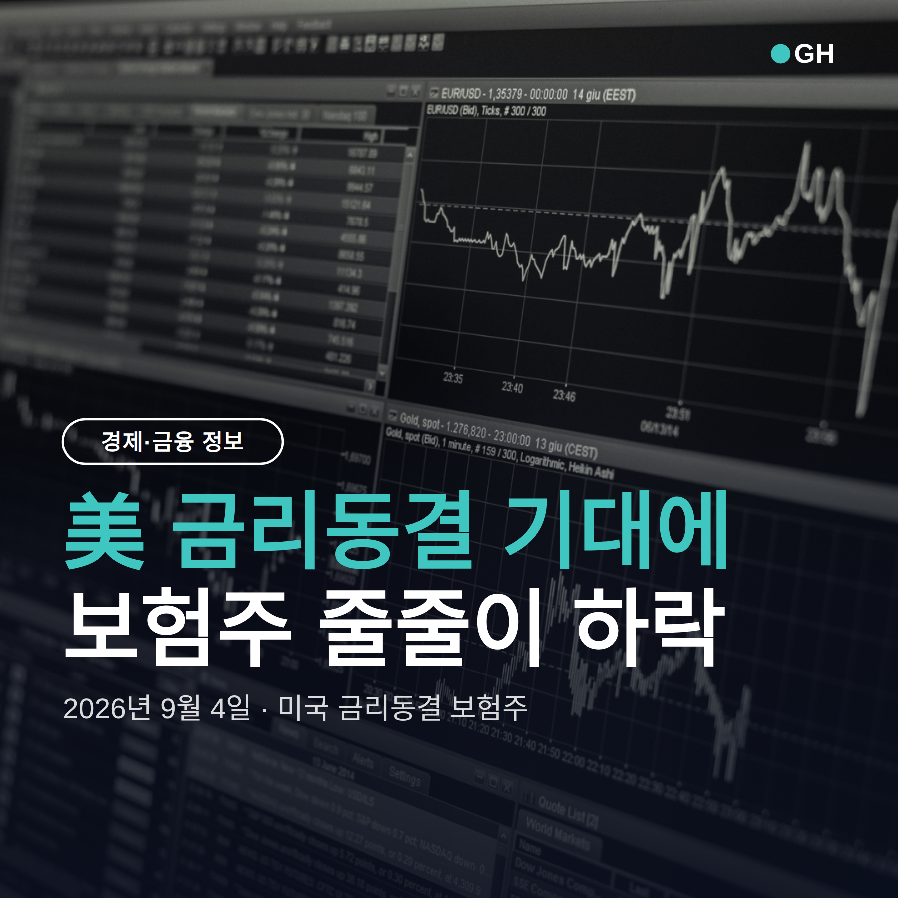 미국 금리동결 기대에 보험주 줄줄이 — 은행주와 반대로 가는 이유